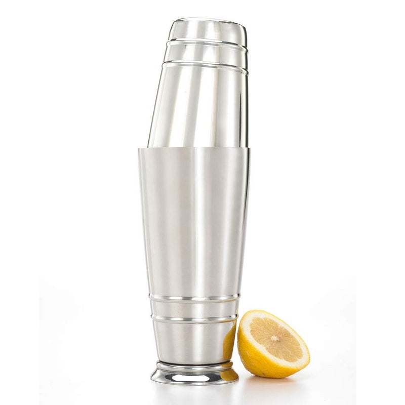 Barfly Cocktail Tin, Set (18 oz and 28 oz), Stainless Steel w/embossed ribs - Image 4